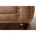 2 Piece Sofa and Loveseat Set with Nailhead Trim and Rolled Arms
