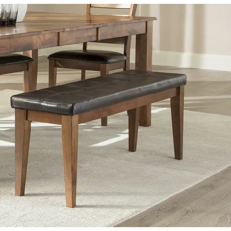 Kona Brandy Upholstered Backless Dining Bench