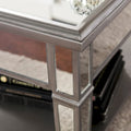 SEI Furniture Wheaton Square Coffee Table with Shelf and Mirror Finish
