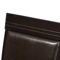 Modern Dark Brown Faux Leather Dining Chair Set by Baxton Studio