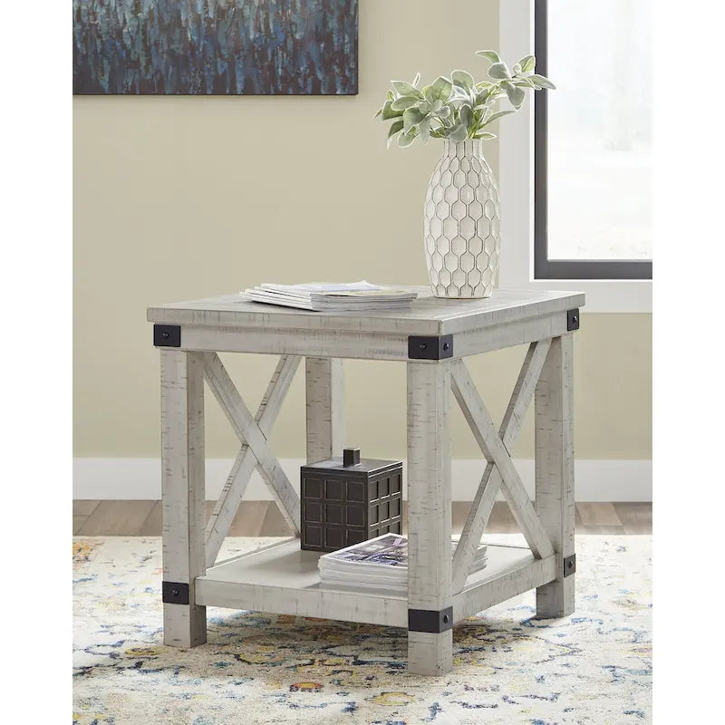 Signature Design by Ashley Carynhurst 24" x 26" Rectangular End Table - 25" Height