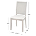 Set of 2 Westbury Solid Wood Cane Dining Chairs by Simple Living