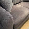 Roundhill Furniture Davoz 2-Piece Living Room Set: Sofa and Loveseat in Tori Slate
