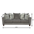 Roundhill Furniture Davoz 2-Piece Living Room Set: Sofa and Loveseat in Tori Slate