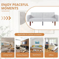 Convertible Memory Foam Futon Sofa Bed - Foldable Daybed Loveseat Sleeper