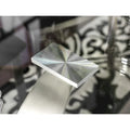 Heer Contemporary Black Steel U-Shaped Pedestal 7-Piece Dining Set by Furniture of America