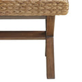 INK+IVY Seadrift Handcrafted Water Hyacinth Accent Bench