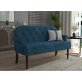 Margherita Upholstered Rolled Arm Loveseat