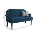 Margherita Upholstered Rolled Arm Loveseat