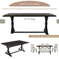 6-Piece Rustic Farmhouse Dining Set