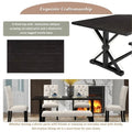 6-Piece Rustic Farmhouse Dining Set