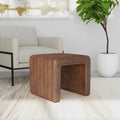HomePop Contemporary Channel-Designed Ottoman