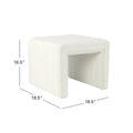 HomePop Contemporary Channel-Designed Ottoman