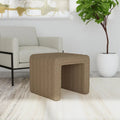 HomePop Contemporary Channel-Designed Ottoman
