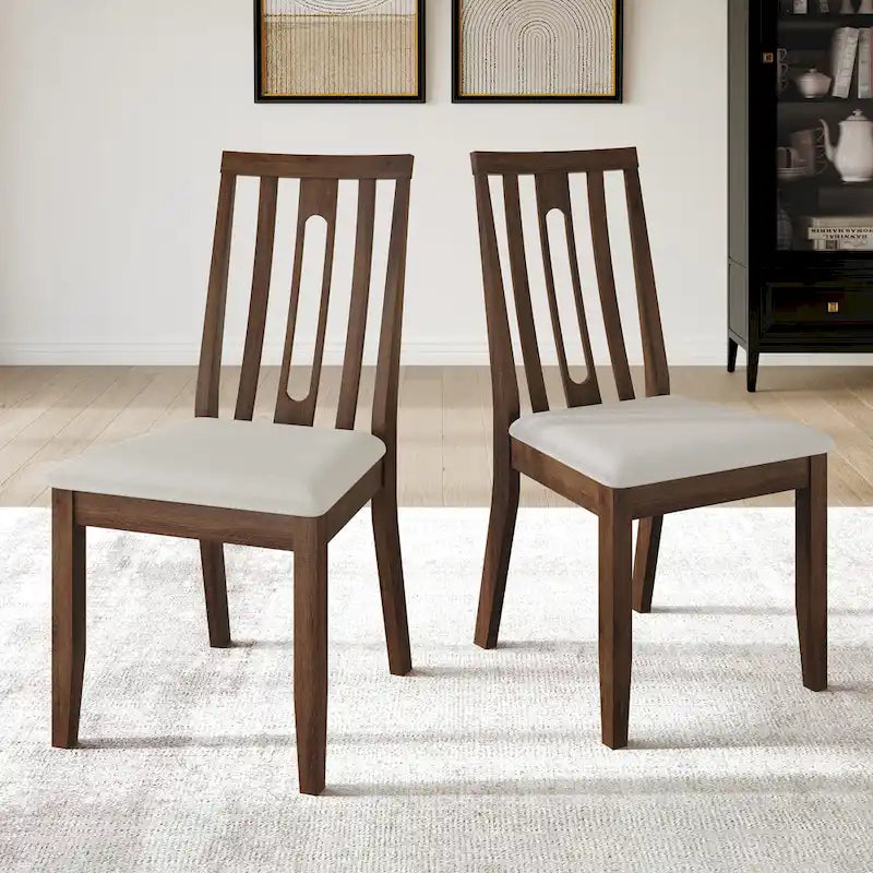 CraftPorch Modern Wooden Dining Chair Set (2 Pieces) - N/A