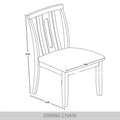 CraftPorch Modern Wooden Dining Chair Set (2 Pieces) - N/A