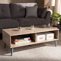 Baxton Studio Mid-Century Modern Brown Coffee Table