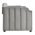 iNSPIRE Q Modern Chareau Glam Grey Velvet Daybed