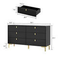 Mid-Century 6-Drawer Storage Dresser Chest Sideboard