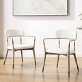 Set of 2 Mid-Century Solid Wood Accent Dining Chairs by Art Leon