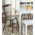 Set of 2 Venice Solid Wood Spindle Dining Chairs by Simple Living