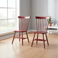 Set of 2 Venice Solid Wood Spindle Dining Chairs by Simple Living