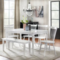 Set of 2 Venice Solid Wood Spindle Dining Chairs by Simple Living