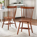 Set of 2 Venice Solid Wood Spindle Dining Chairs by Simple Living