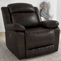 Overstuffed Arm and Back Manual Recliner Chair