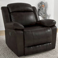 Overstuffed Arm and Back Manual Recliner Chair