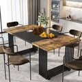 Contemporary 70.8-Inch White Dining Table for 6-8 Guests