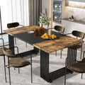 Contemporary 70.8-Inch White Dining Table for 6-8 Guests