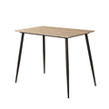 Counter Height Dining Table Set with 4 Chairs and Metal Frame