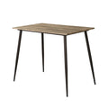 Counter Height Dining Table Set with 4 Chairs and Metal Frame