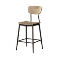 Cairo 5-Piece Counter Height Dining Table Set in Industrial Metal by Furniture of America