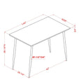 Cairo 5-Piece Counter Height Dining Table Set in Industrial Metal by Furniture of America