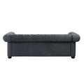 Corvus Aleksis Tufted Chesterfield 3-Seat Sofa with Elegant Rolled Arms