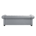 Corvus Aleksis Tufted Chesterfield 3-Seat Sofa with Elegant Rolled Arms
