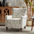 HULALA HOME Samouel Contemporary Floral Wingback Armchair