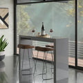 Lacquered MDF Wooden Bar Table for Dining Room