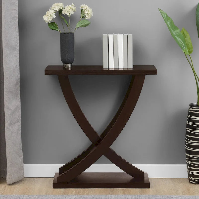 Newport Criss-Cross Console Table by Convenience Concepts