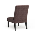 Porch & Den Vista Armless Chenille Accent Chair with Kidney Pillow