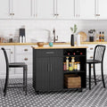 Futzca Kitchen Island Cart with Storage Cabinet and Drawers - Not Applicable