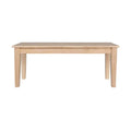 Solid Wood Dining Bench in Shaker Style