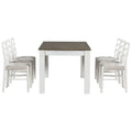 Nestfair 7-Piece Wooden Dining Set: Table with 6 Chairs and 2 Storage Drawers