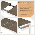 Nestfair 7-Piece Wooden Dining Set: Table with 6 Chairs and 2 Storage Drawers