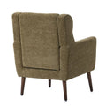 Cozy Mid-Century Reading Chair Upholstered in Chenille Fabric