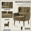 Cozy Mid-Century Reading Chair Upholstered in Chenille Fabric