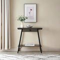 Leick Home Empiria Wooden Console Table with Drawer and Metal Frame