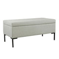 HomePop Metal-Leg Storage Bench